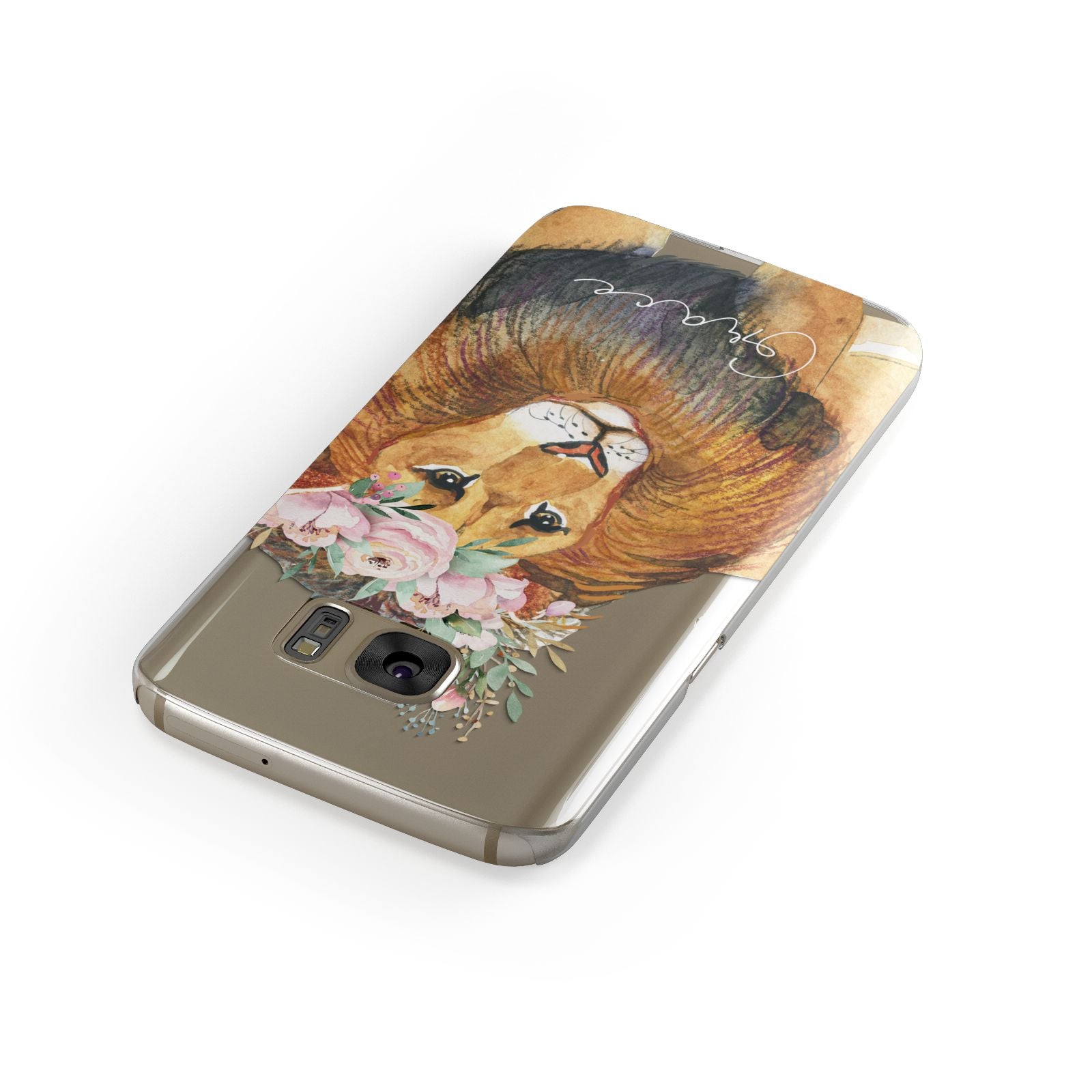 Personalised Lion Samsung Galaxy Case Front Close Up