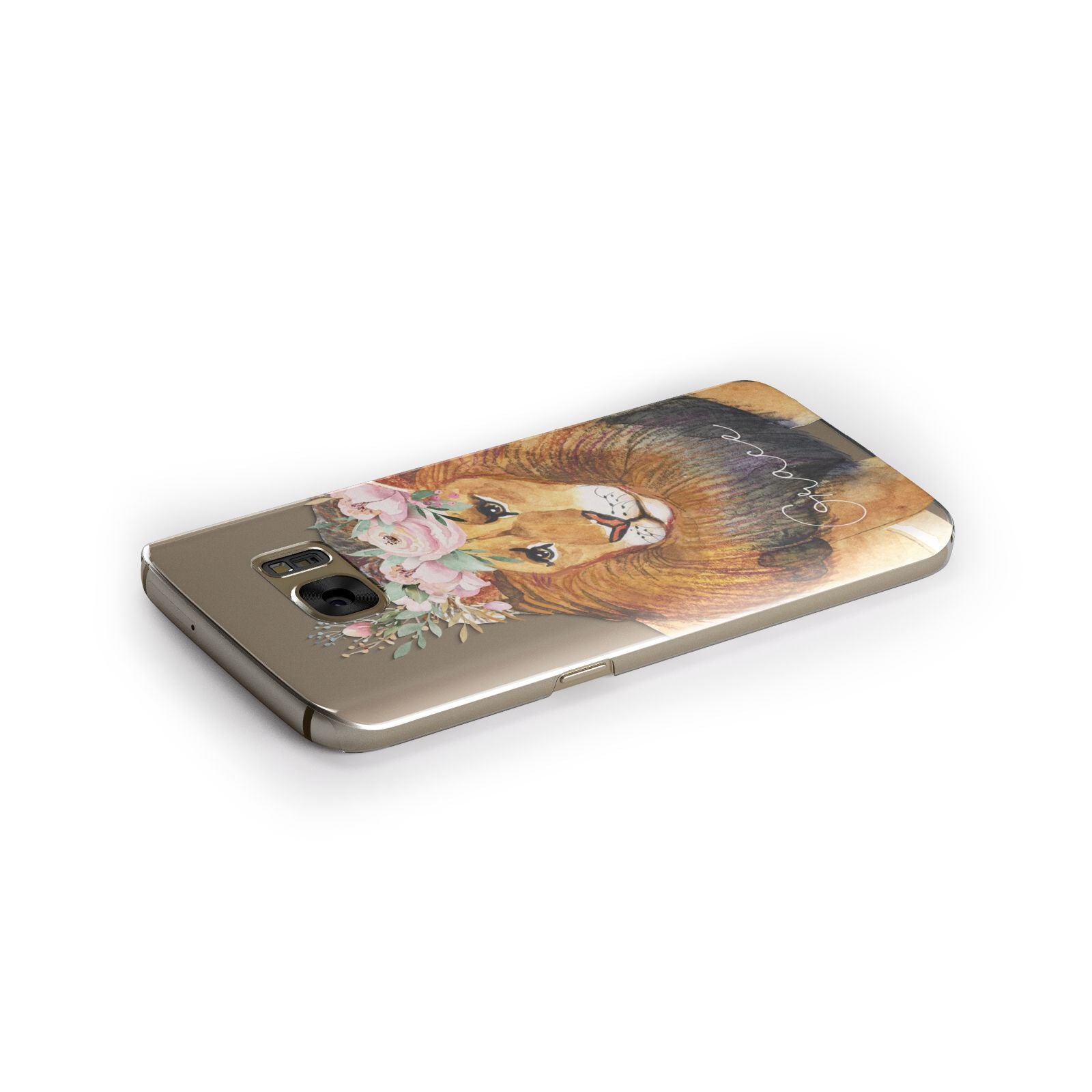 Personalised Lion Samsung Galaxy Case Side Close Up