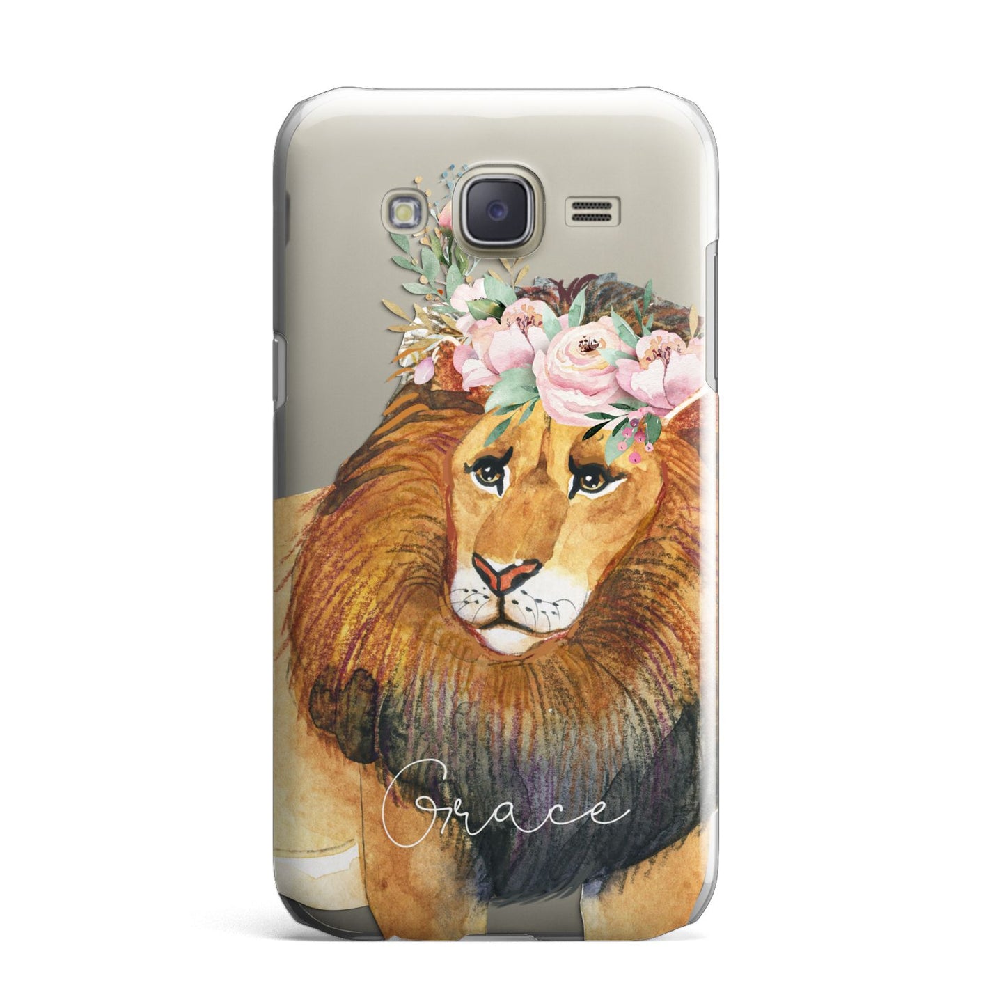 Personalised Lion Samsung Galaxy J7 Case