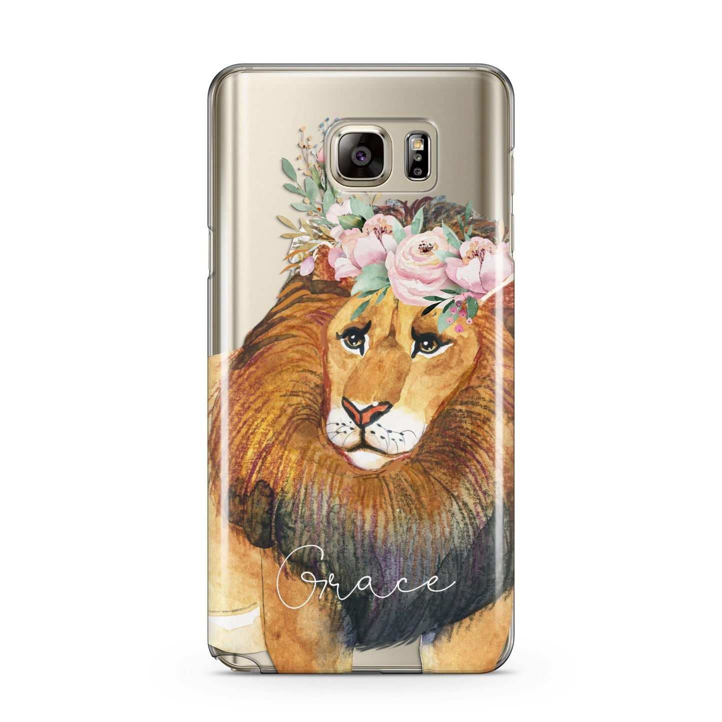 Personalised Lion Samsung Galaxy Note 5 Case