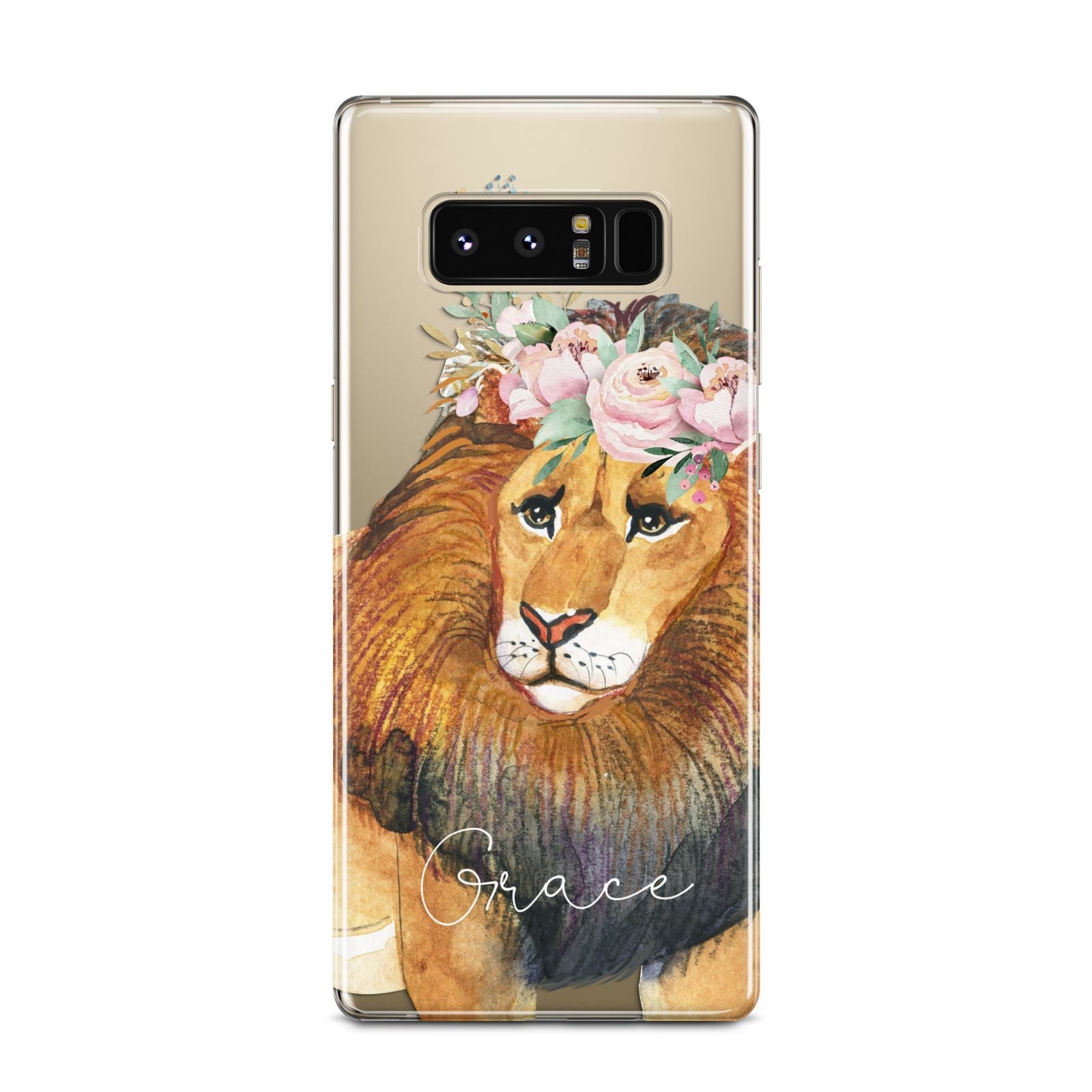 Personalised Lion Samsung Galaxy Note 8 Case