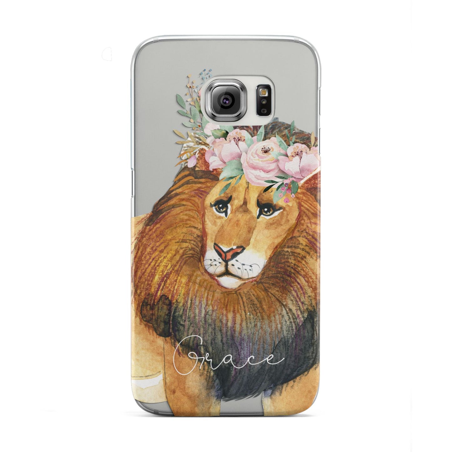 Personalised Lion Samsung Galaxy S6 Edge Case