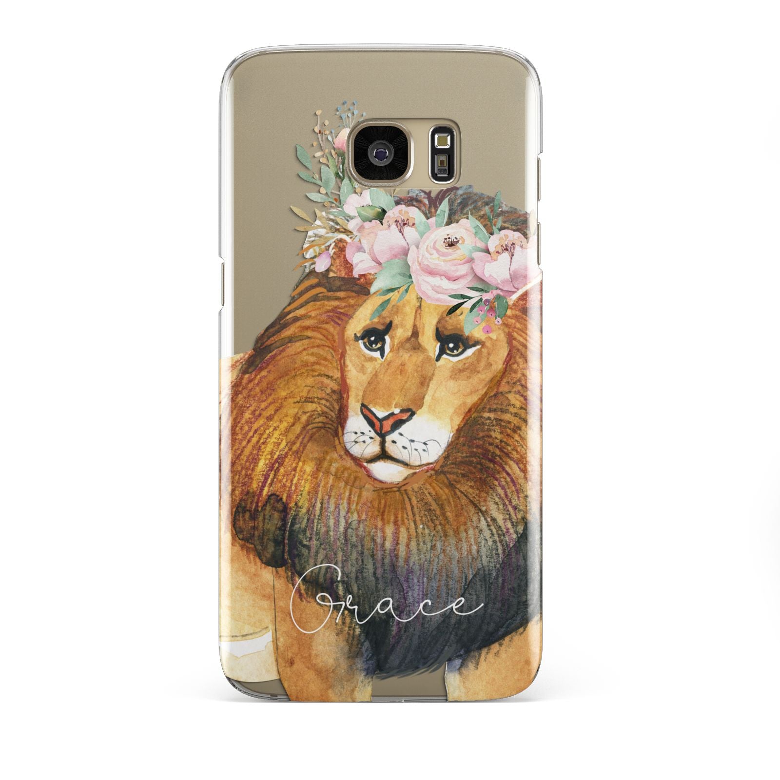 Personalised Lion Samsung Galaxy S7 Edge Case