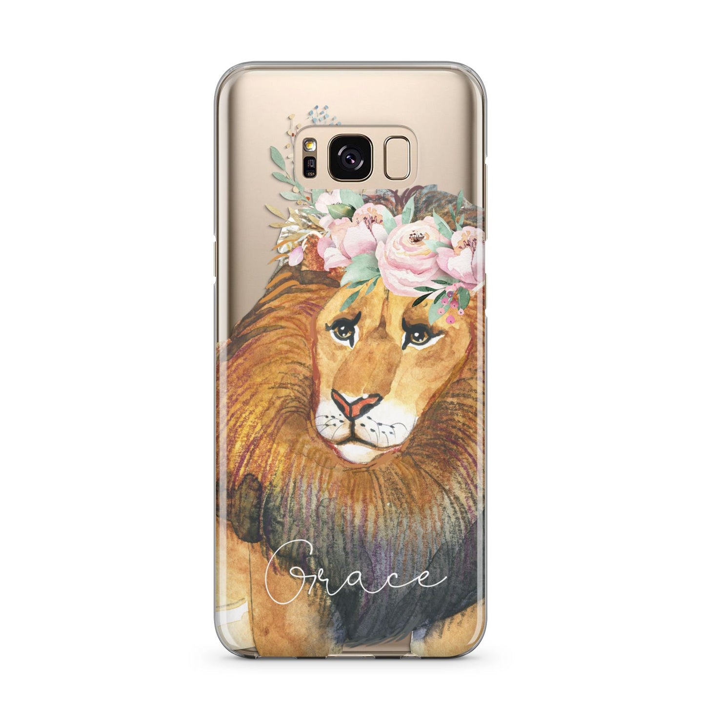 Personalised Lion Samsung Galaxy S8 Plus Case