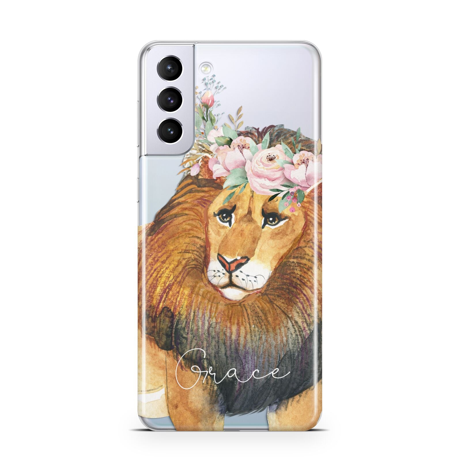 Personalised Lion Samsung S21 Plus Case