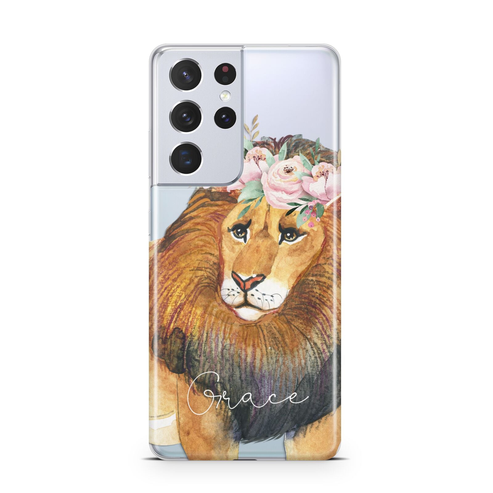 Personalised Lion Samsung S21 Ultra Case