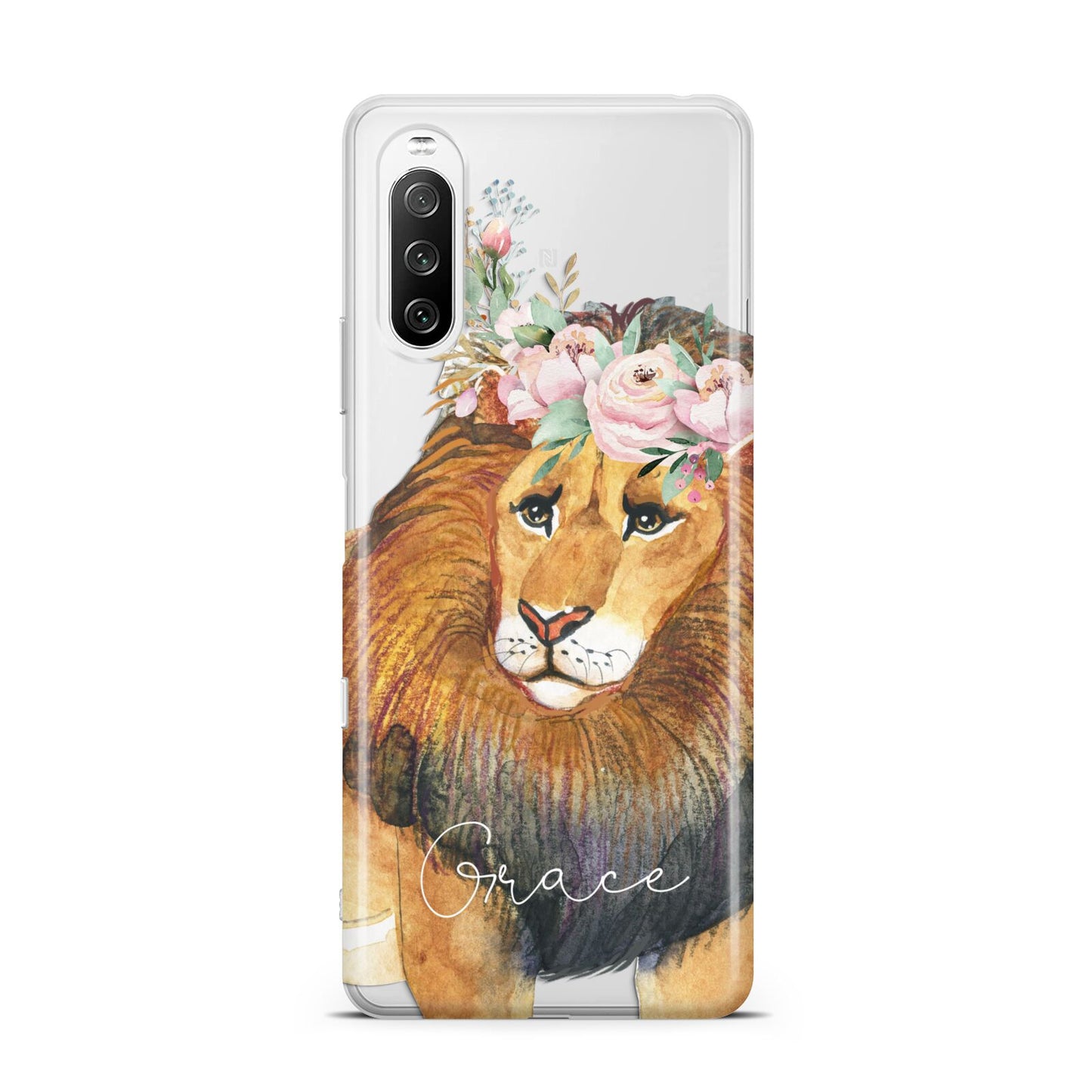 Personalised Lion Sony Xperia 10 III Case