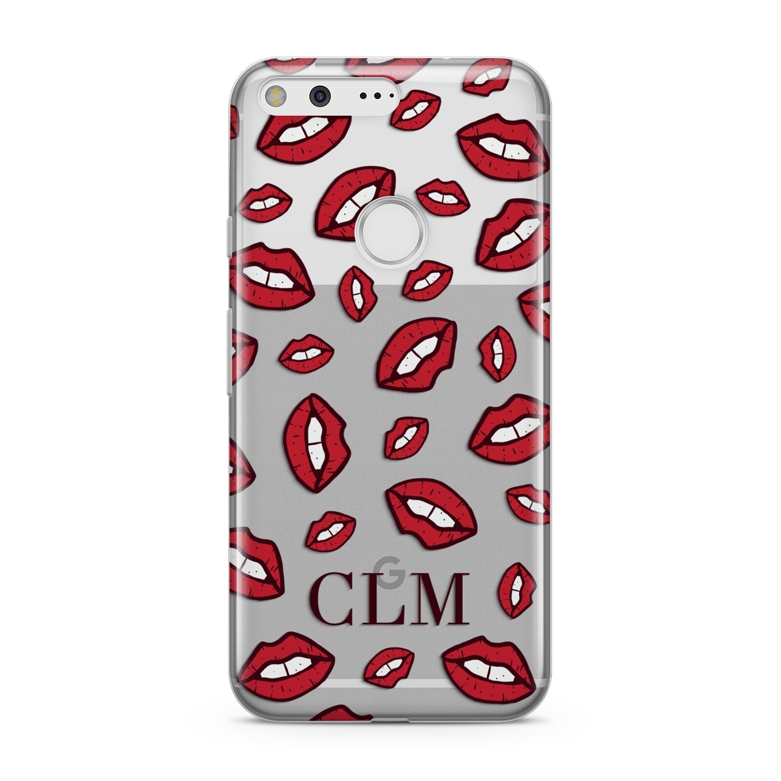 Personalised Lips Initials Google Pixel Case