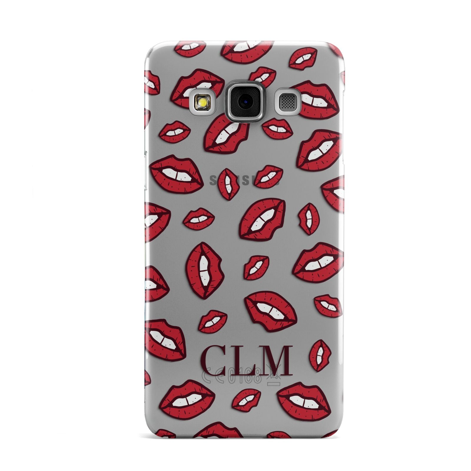 Personalised Lips Initials Samsung Galaxy A3 Case