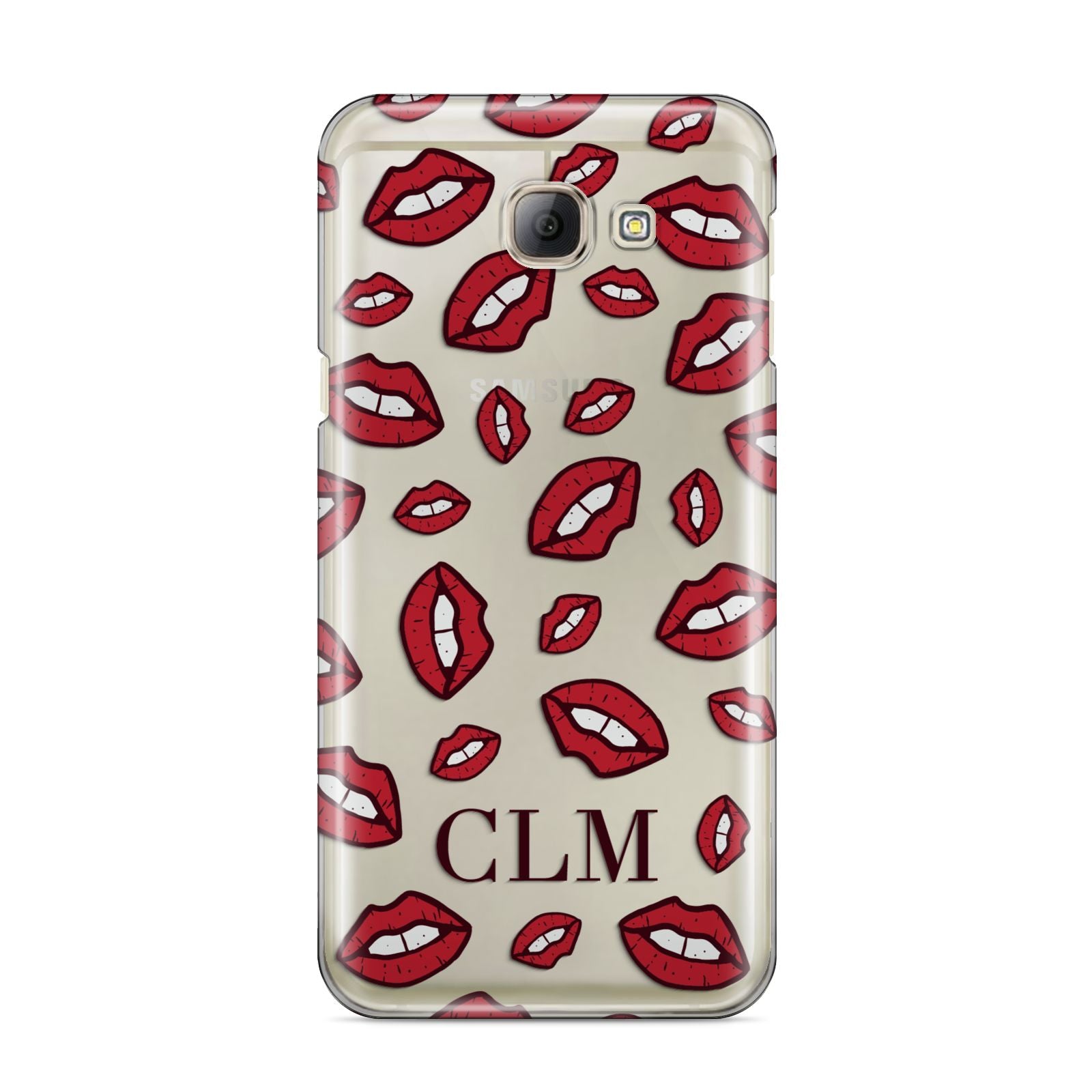 Personalised Lips Initials Samsung Galaxy A8 2016 Case