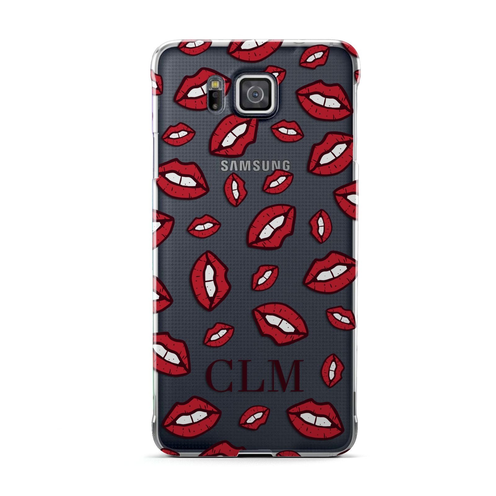 Personalised Lips Initials Samsung Galaxy Alpha Case