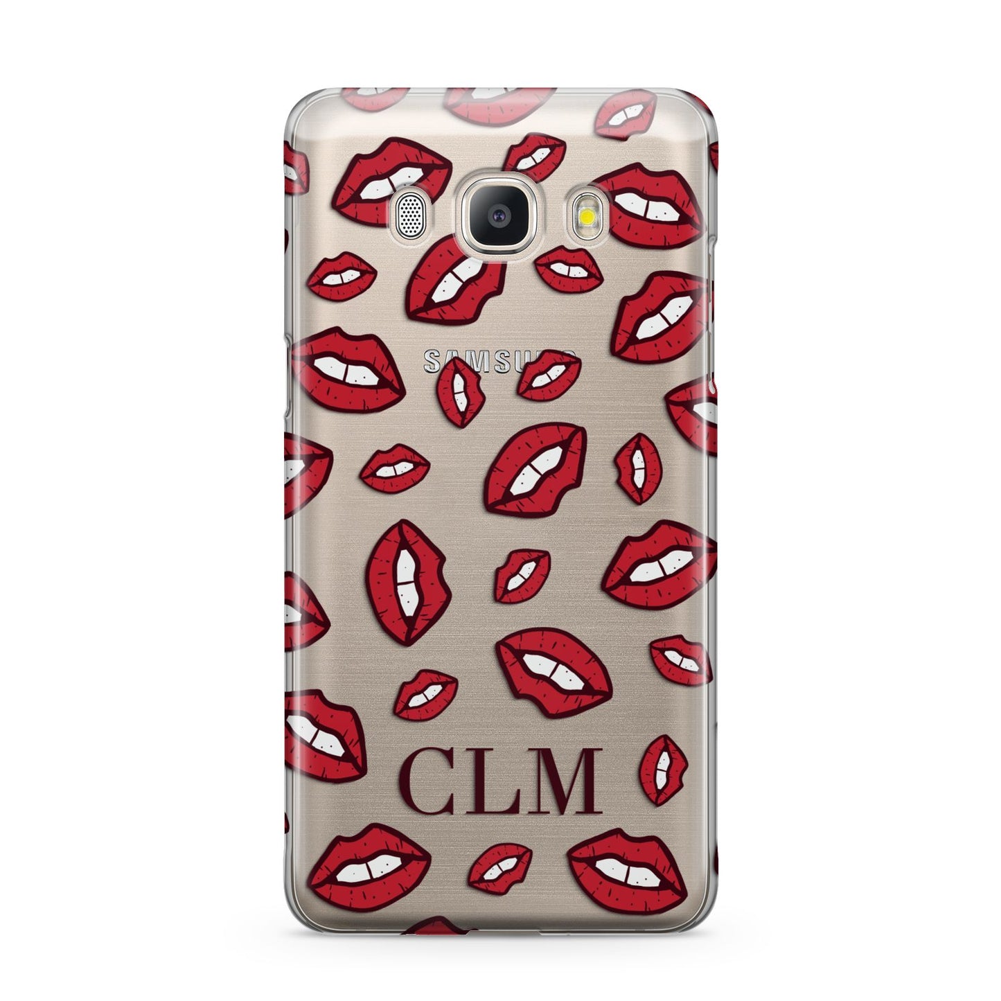 Personalised Lips Initials Samsung Galaxy J5 2016 Case