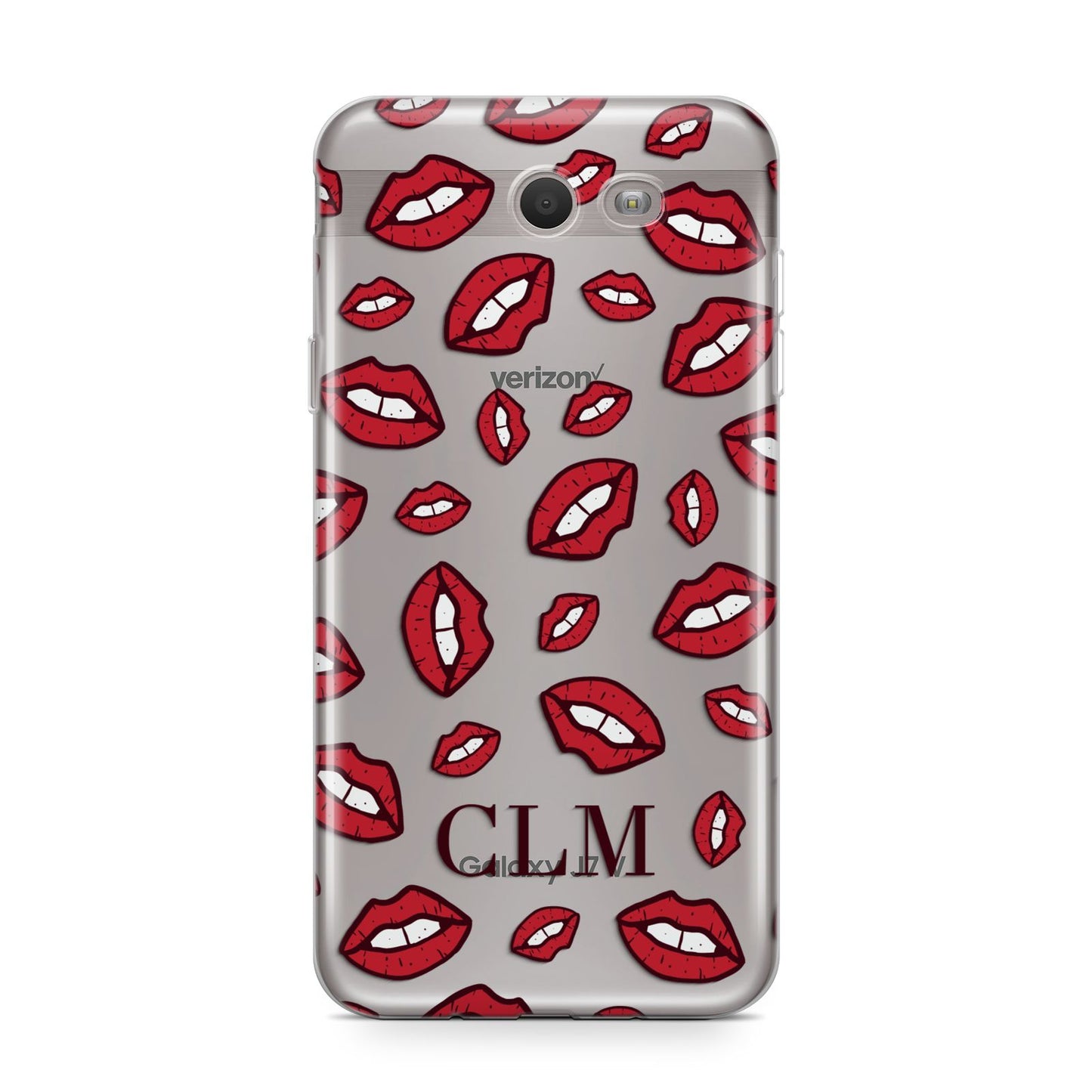 Personalised Lips Initials Samsung Galaxy J7 2017 Case