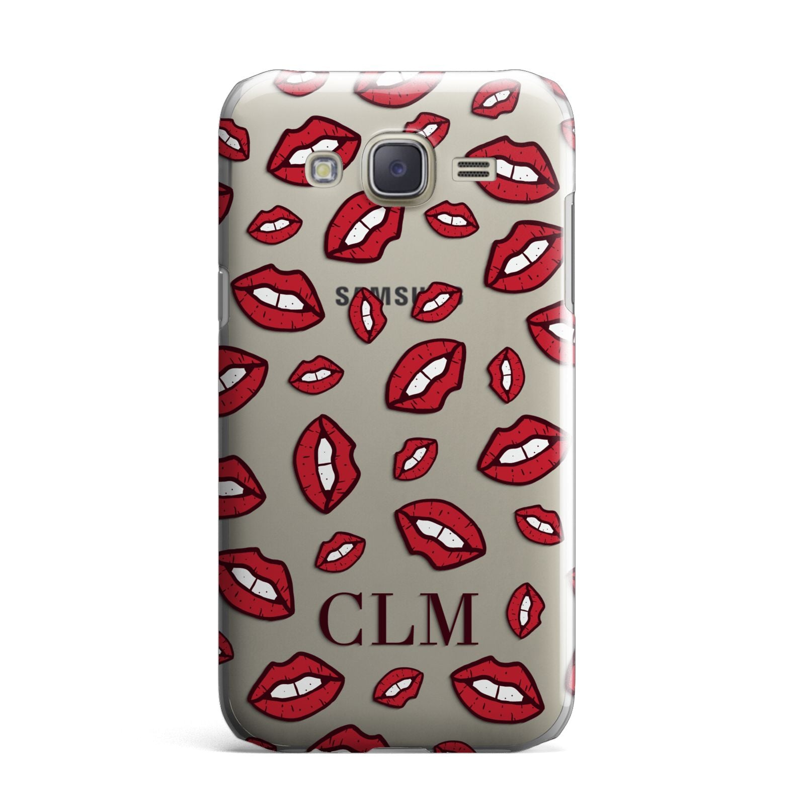 Personalised Lips Initials Samsung Galaxy J7 Case