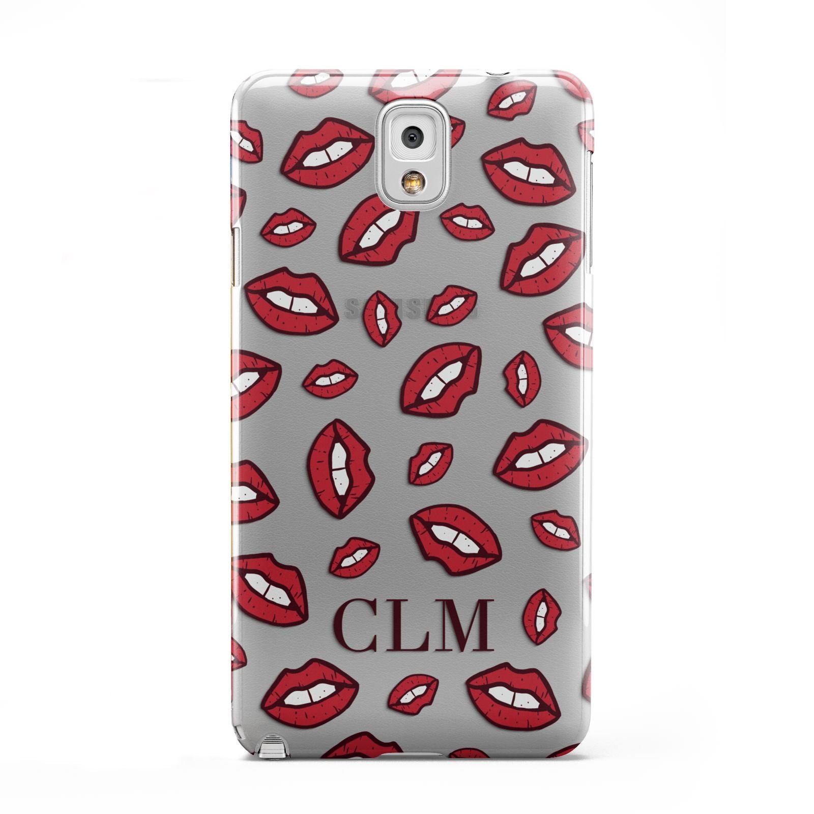 Personalised Lips Initials Samsung Galaxy Note 3 Case