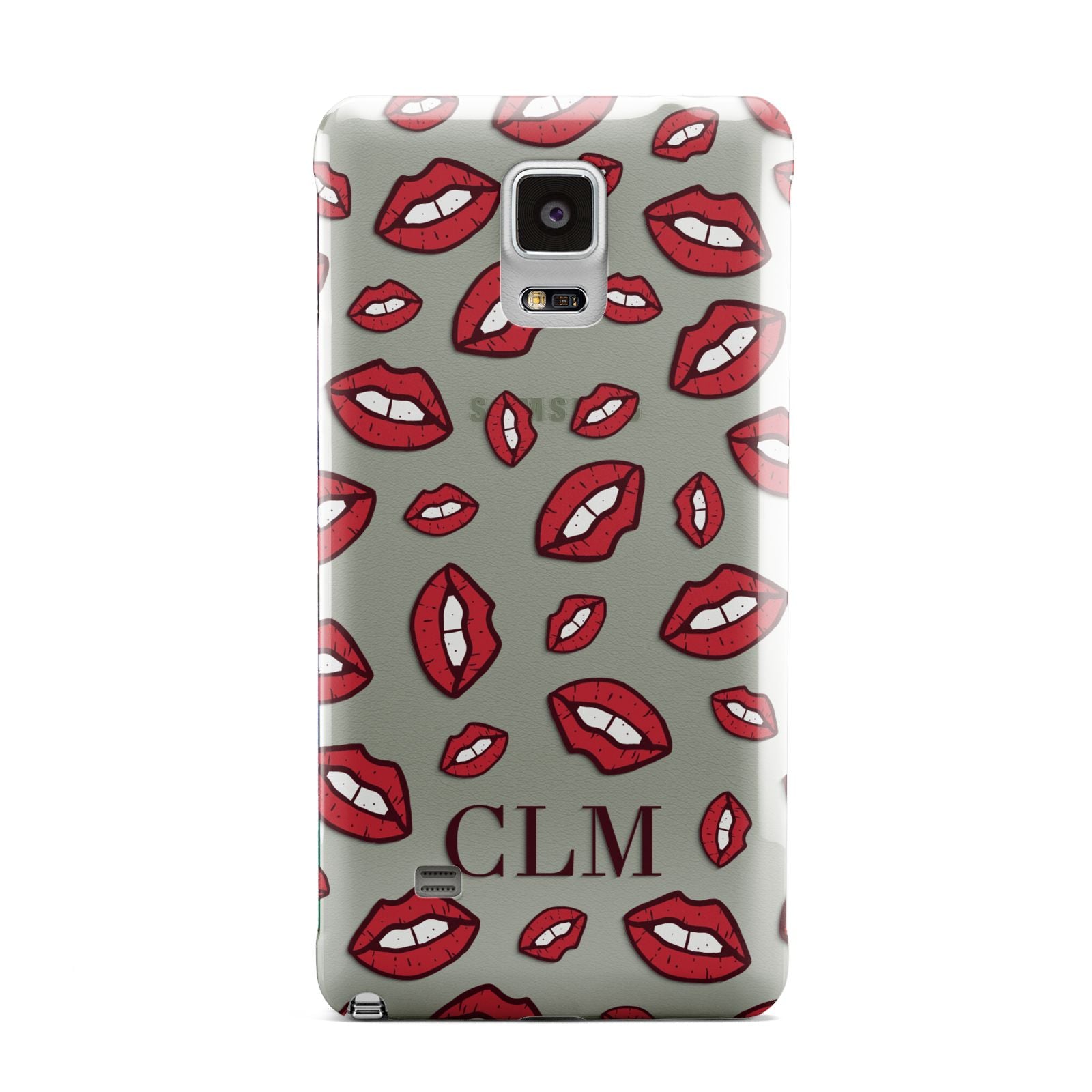 Personalised Lips Initials Samsung Galaxy Note 4 Case