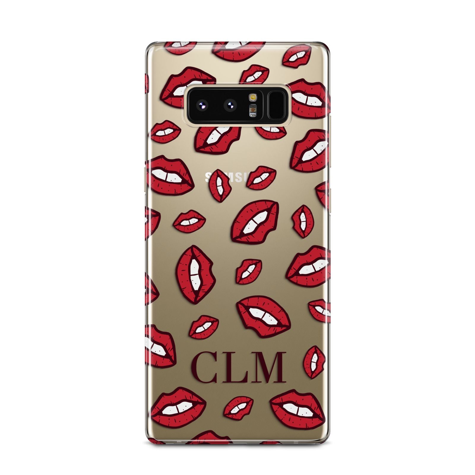 Personalised Lips Initials Samsung Galaxy Note 8 Case