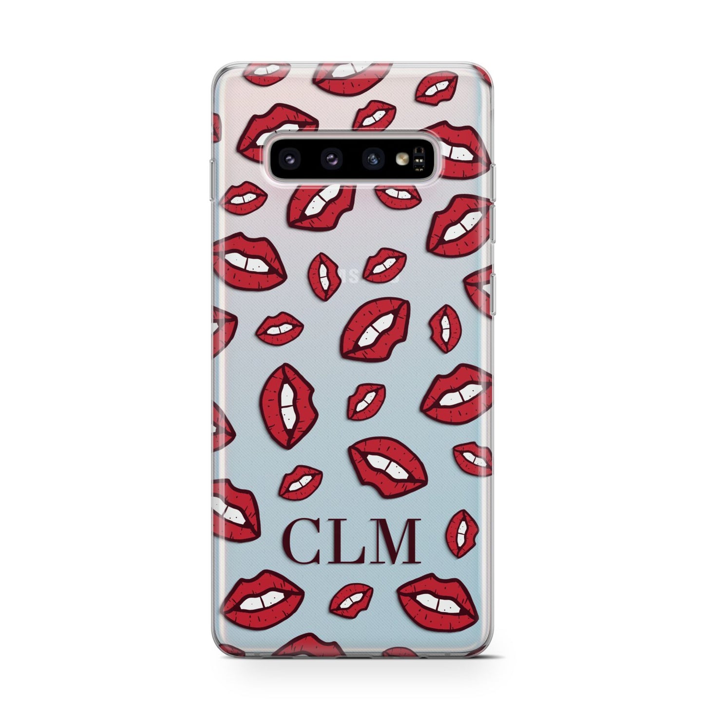 Personalised Lips Initials Samsung Galaxy S10 Case