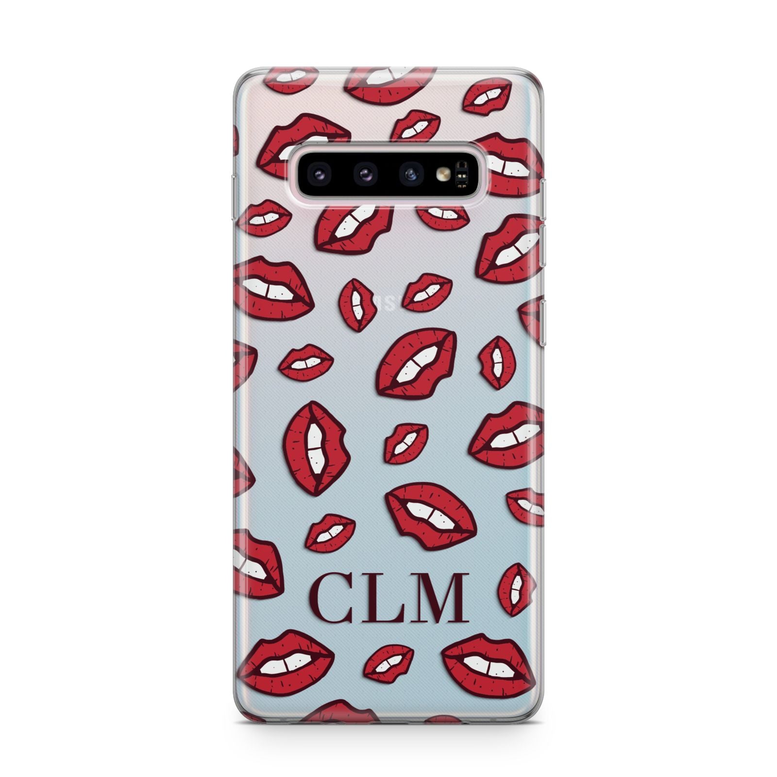 Personalised Lips Initials Samsung Galaxy S10 Plus Case