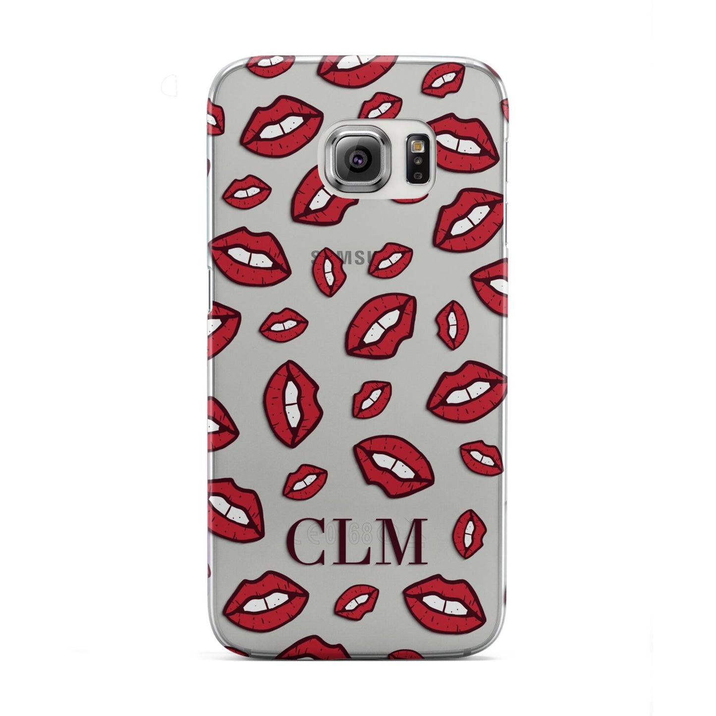 Personalised Lips Initials Samsung Galaxy S6 Edge Case