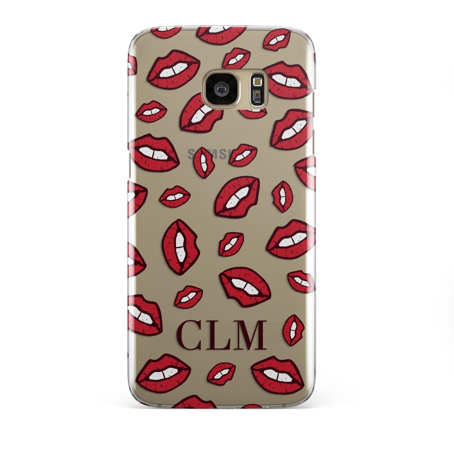 Personalised Lips Initials Samsung Galaxy S7 Edge Case