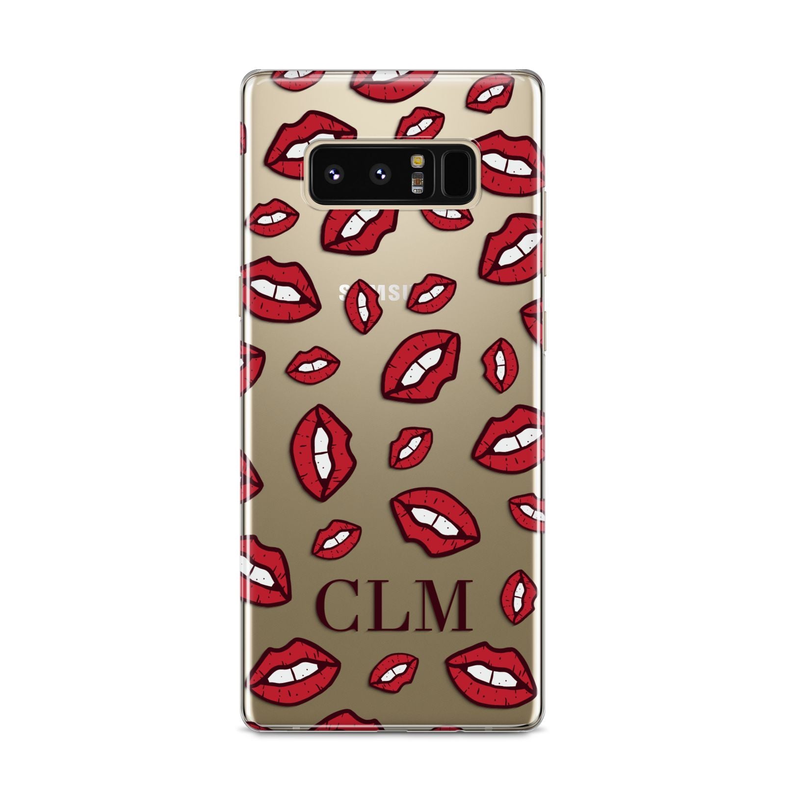 Personalised Lips Initials Samsung Galaxy S8 Case