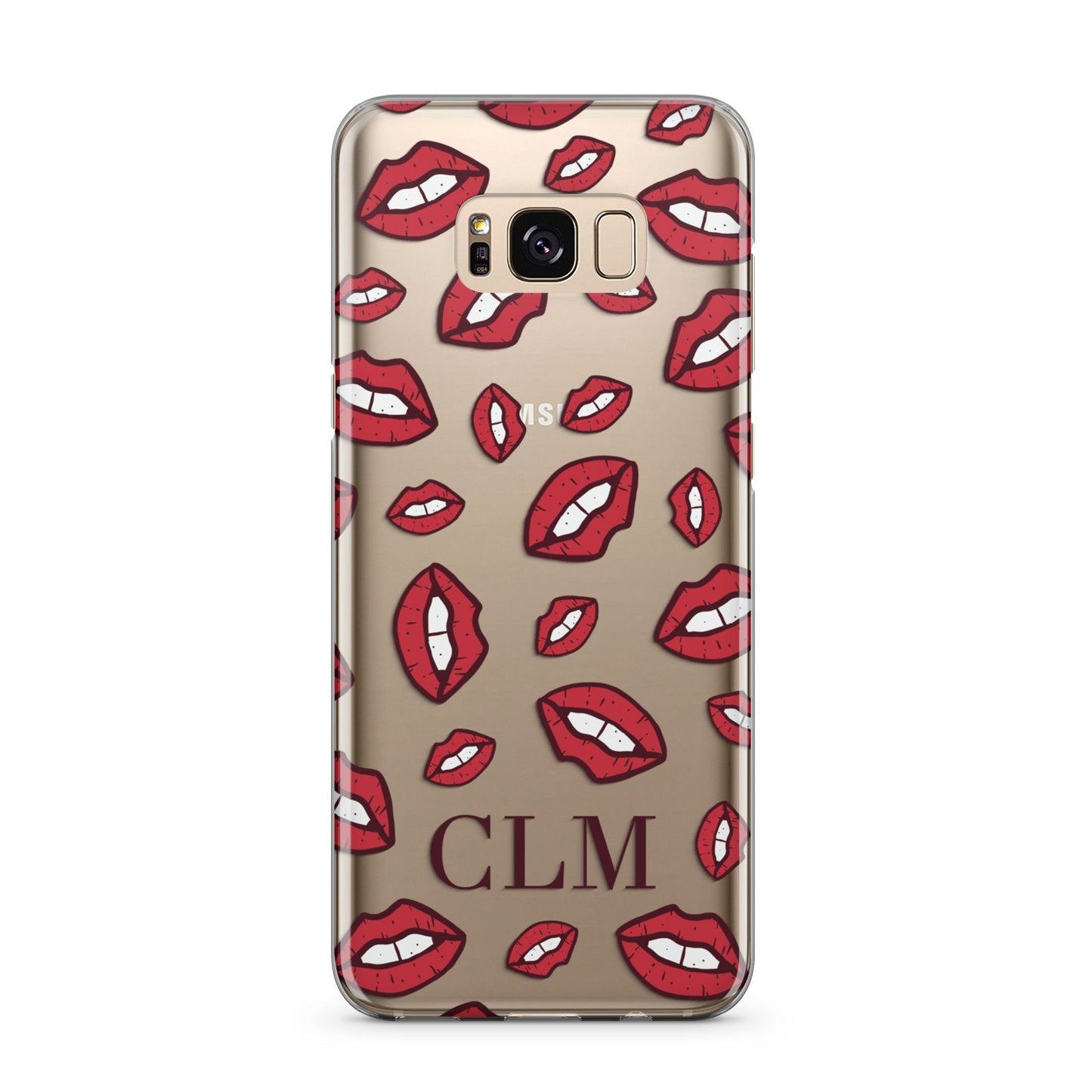 Personalised Lips Initials Samsung Galaxy S8 Plus Case