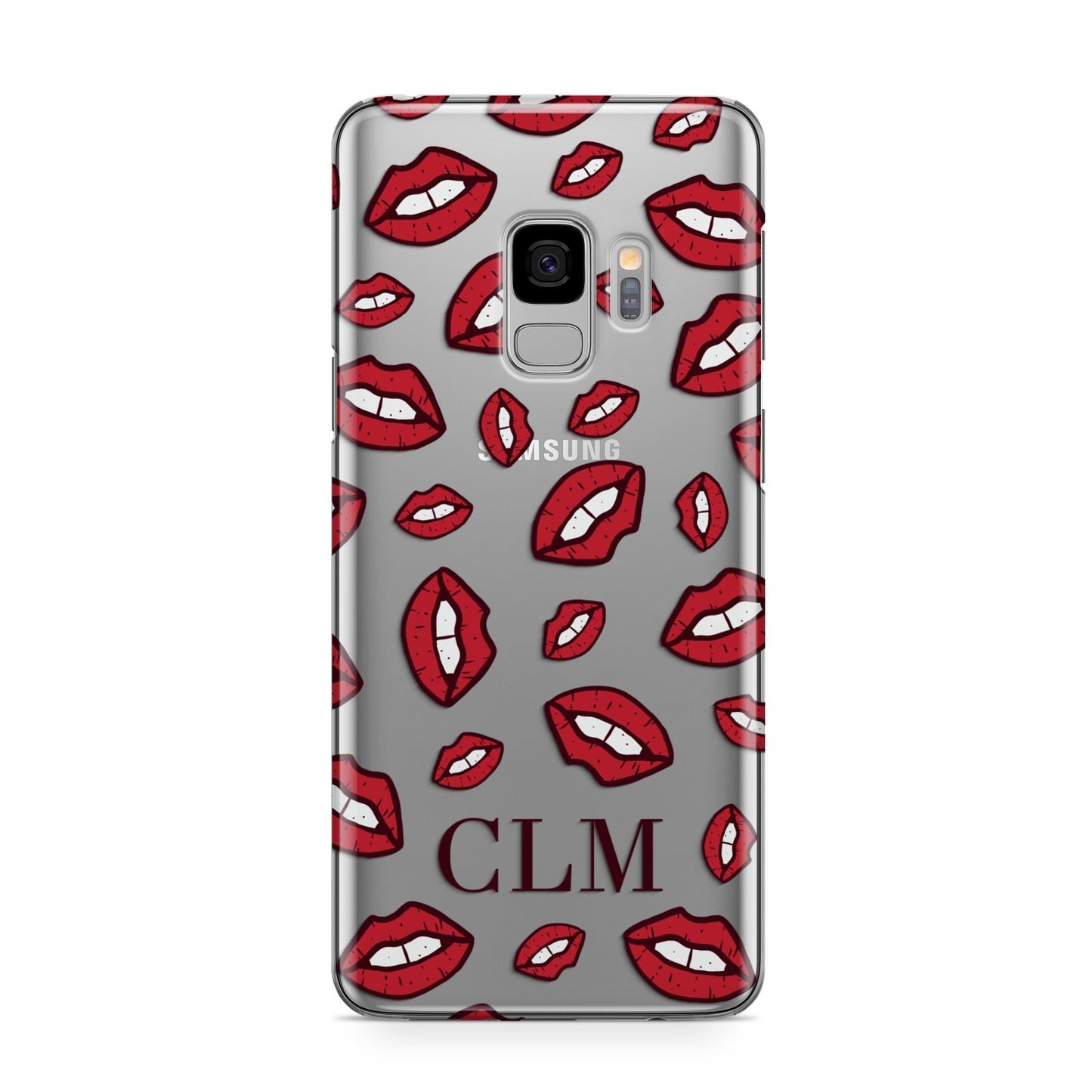 Personalised Lips Initials Samsung Galaxy S9 Case