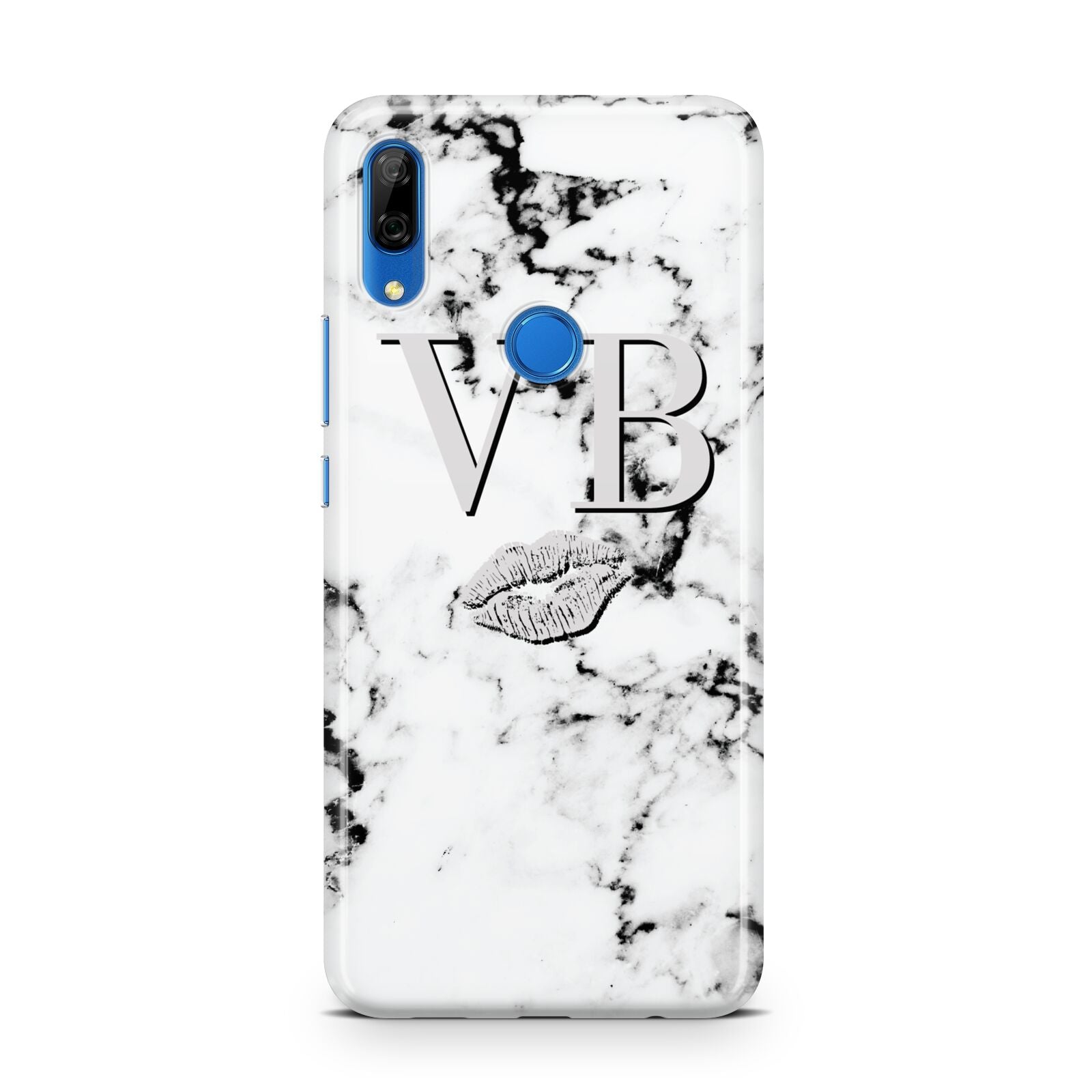 Personalised Lips Kiss Marble Initialed Huawei P Smart Z