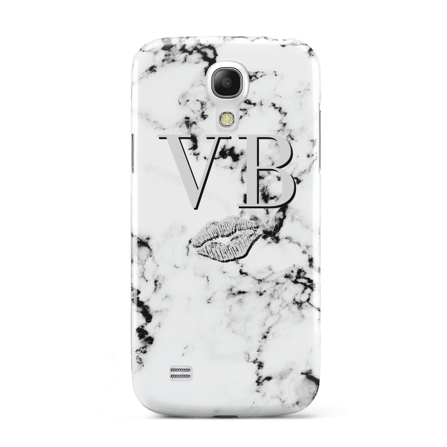 Personalised Lips Kiss Marble Initialed Samsung Galaxy S4 Mini Case