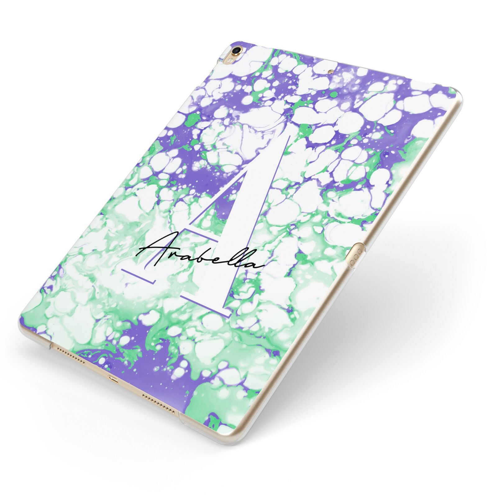 IPad Air good case. Made from new and recycled materials. Covered in hand marbled paper.