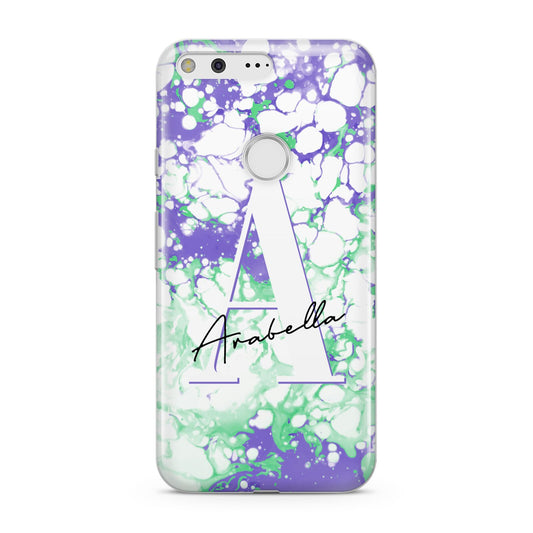 Personalised Liquid Marble Google Pixel Case