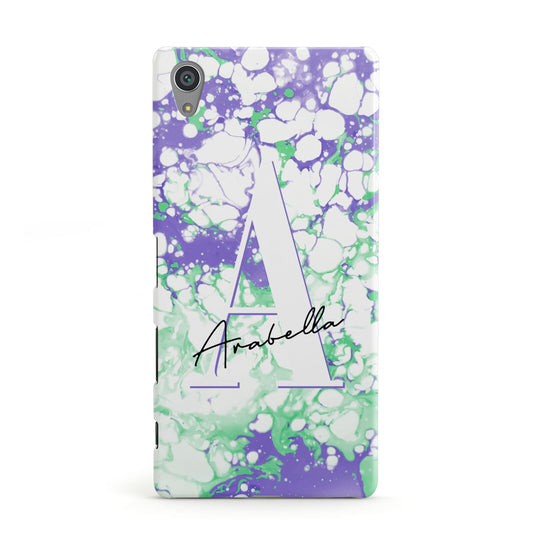 Personalised Liquid Marble Sony Xperia Case