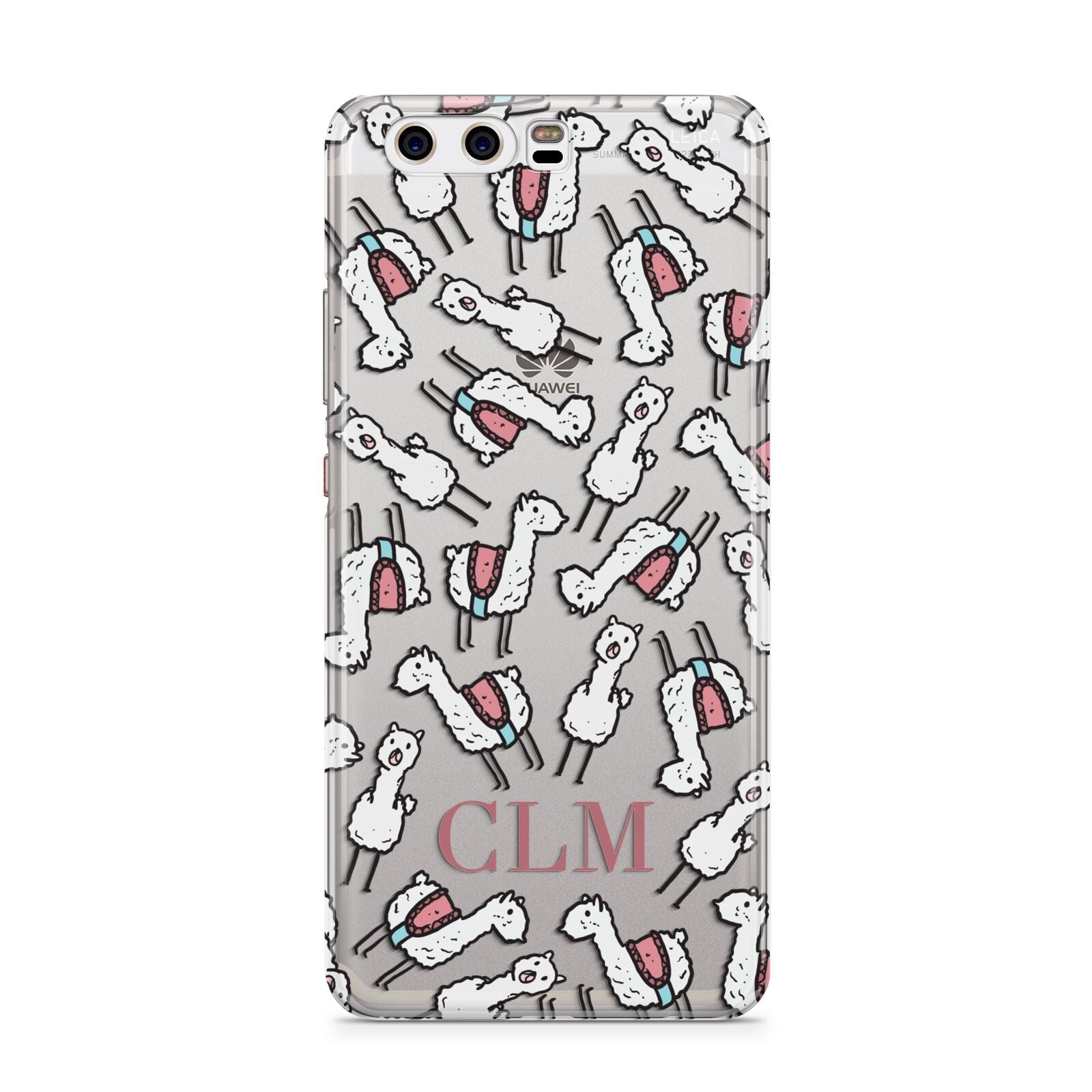 Personalised Llama Initials Monogram Huawei P10 Phone Case