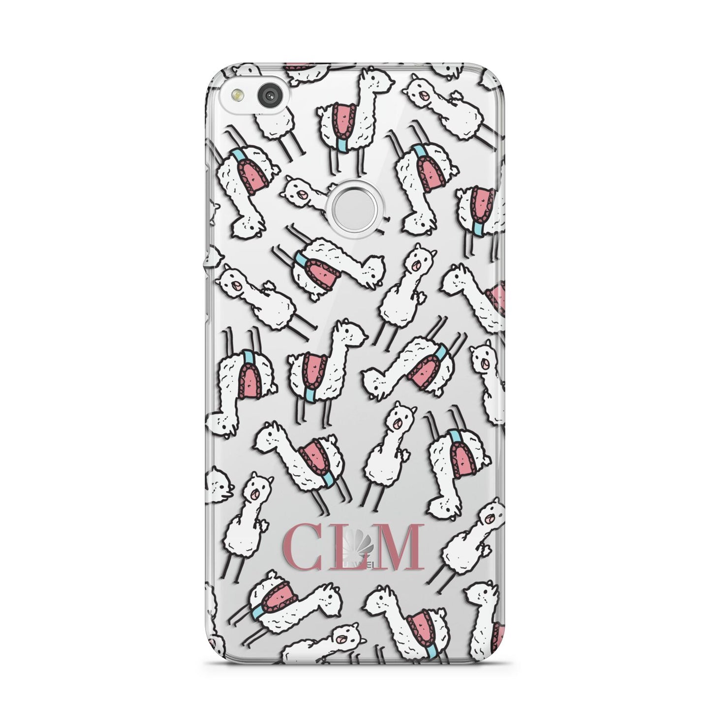 Personalised Llama Initials Monogram Huawei P8 Lite Case