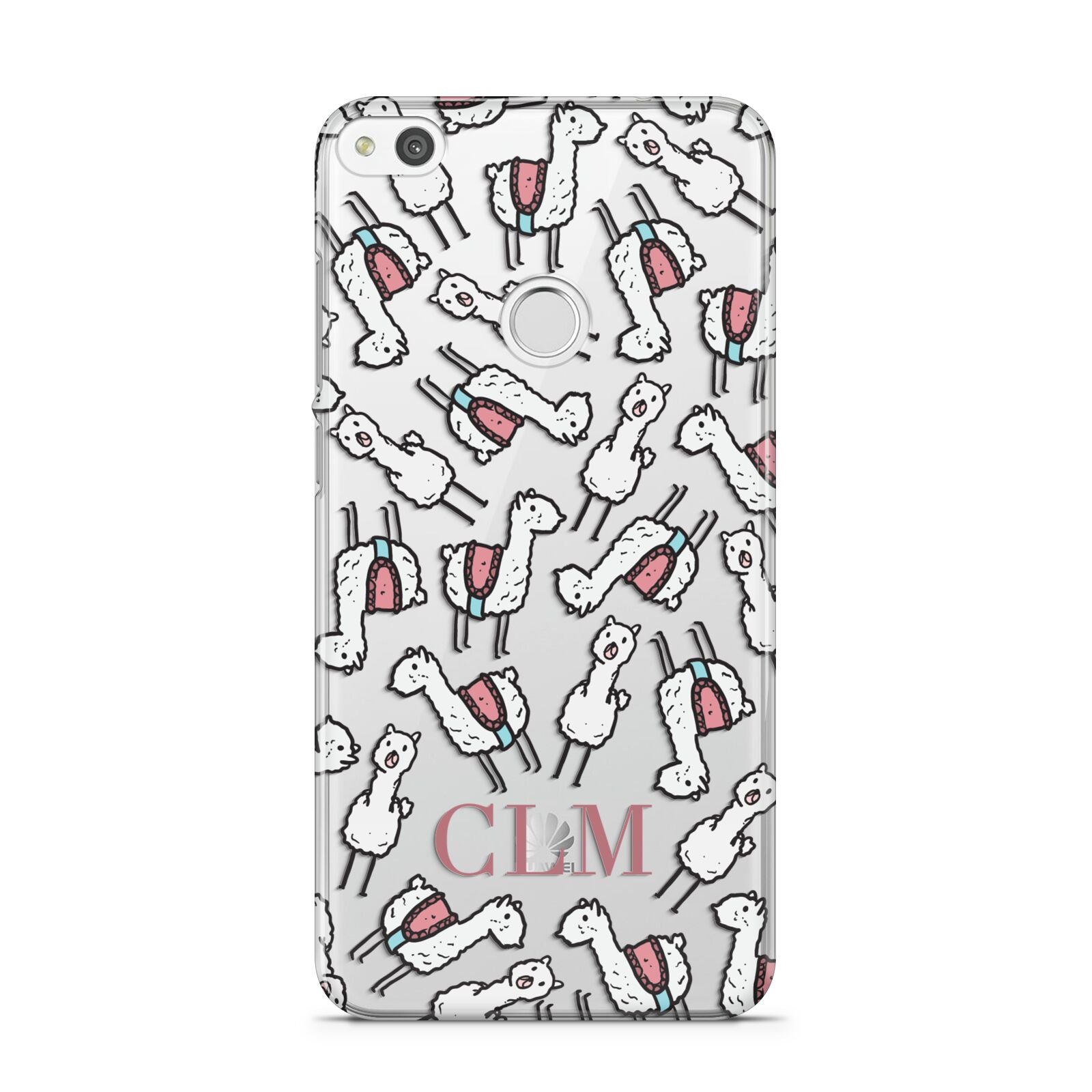 Personalised Llama Initials Monogram Huawei P8 Lite Case