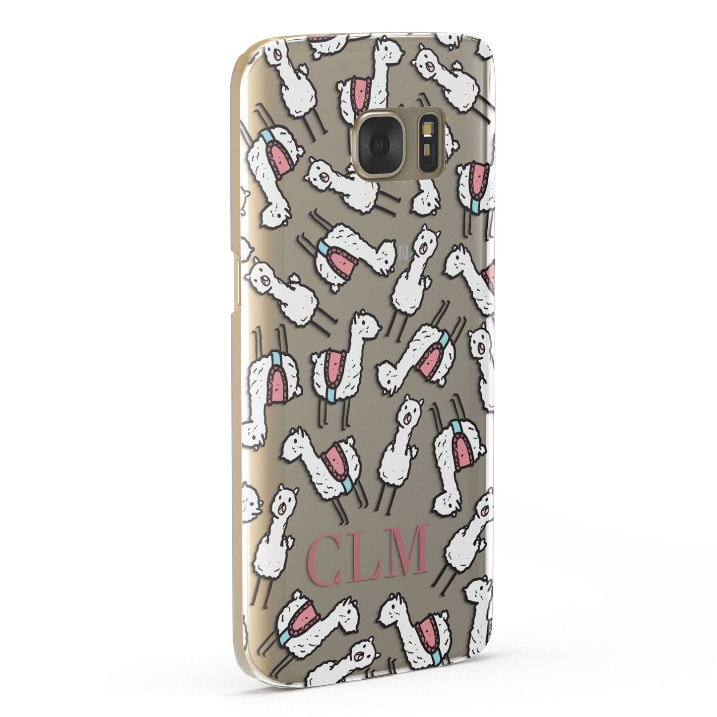 Personalised Llama Initials Monogram Samsung Galaxy Case Fourty Five Degrees