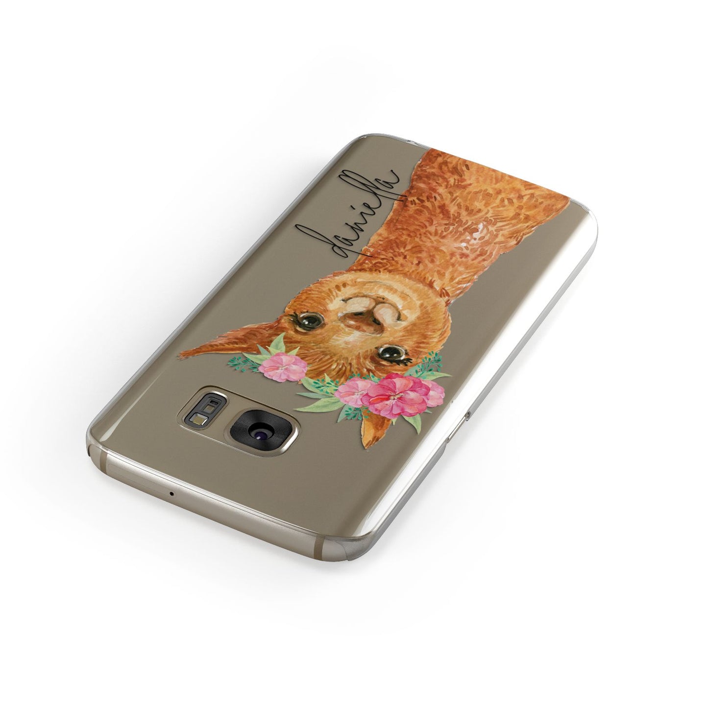 Personalised Llama Samsung Galaxy Case Front Close Up