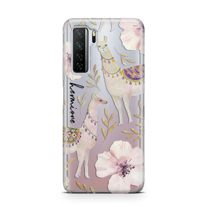 Personalised Llamas Huawei P40 Lite 5G Phone Case