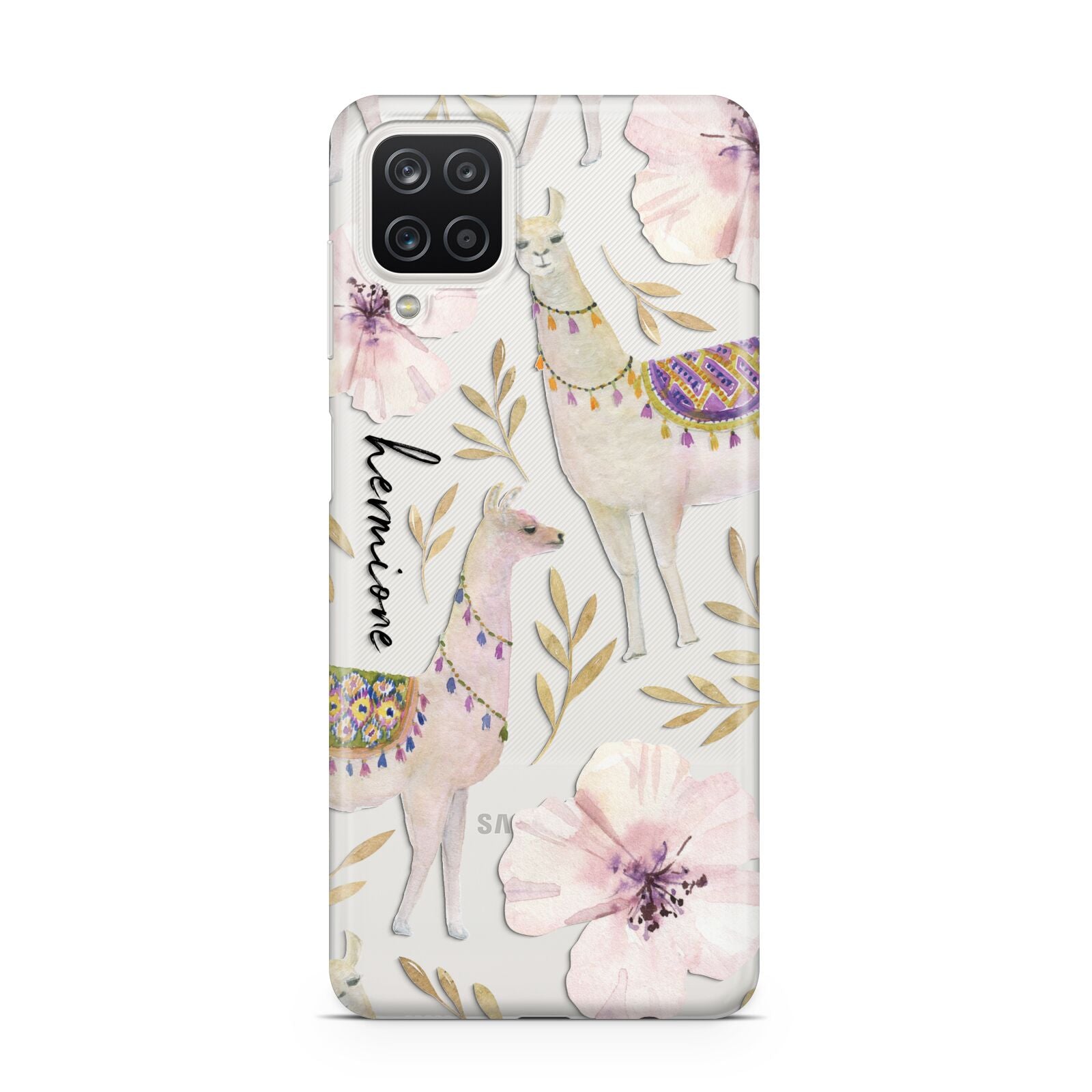 Personalised Llamas Samsung A12 Case