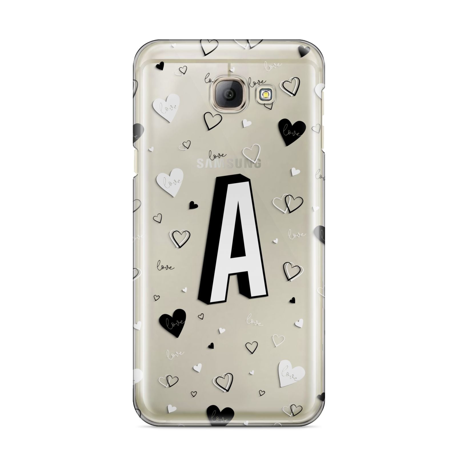 Personalised Love Alphabet Samsung Galaxy A8 2016 Case