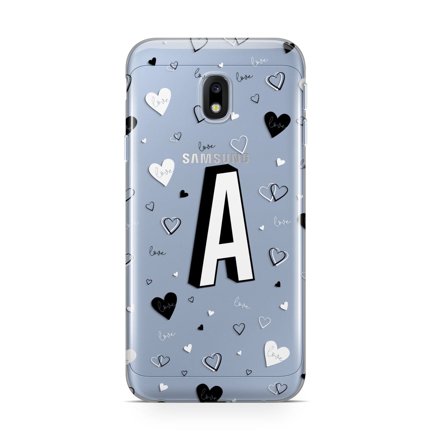 Personalised Love Alphabet Samsung Galaxy J3 2017 Case