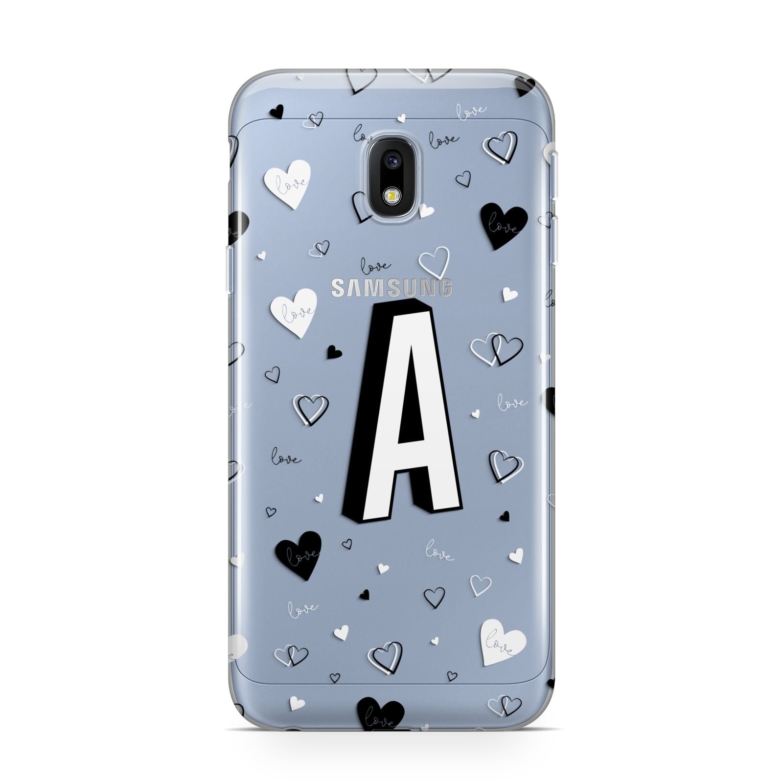 Personalised Love Alphabet Samsung Galaxy J3 2017 Case