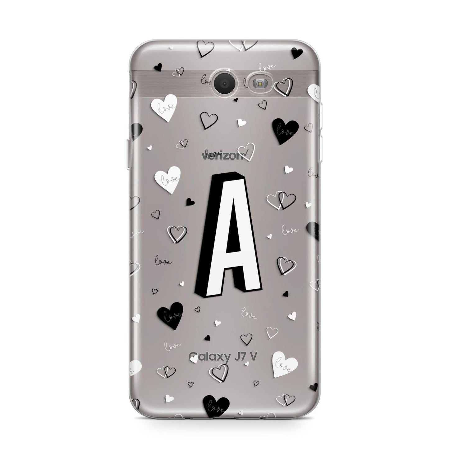 Personalised Love Alphabet Samsung Galaxy J7 2017 Case