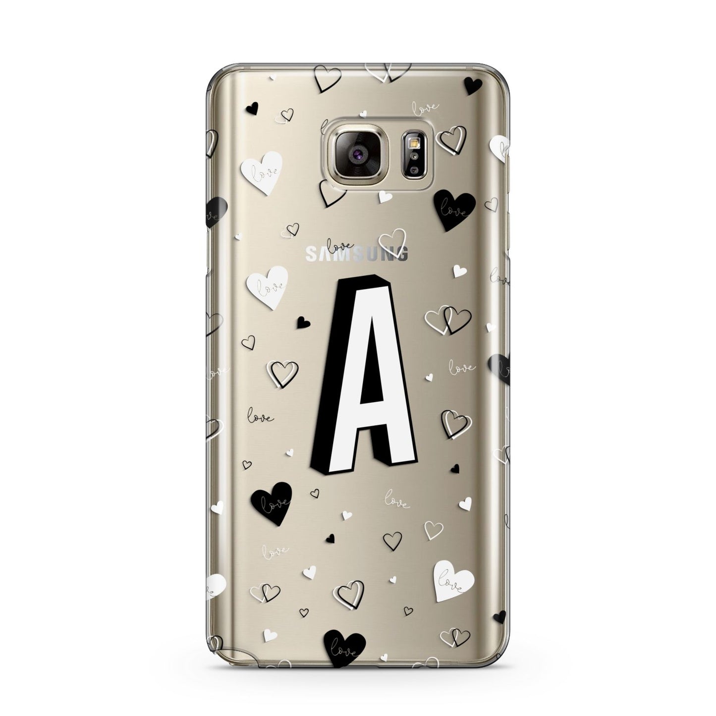 Personalised Love Alphabet Samsung Galaxy Note 5 Case