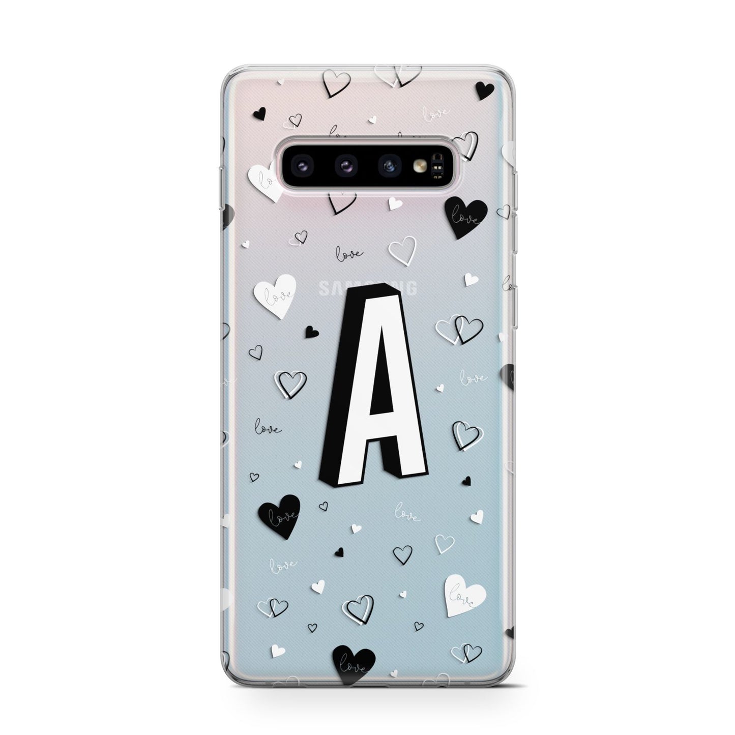 Personalised Love Alphabet Samsung Galaxy S10 Case