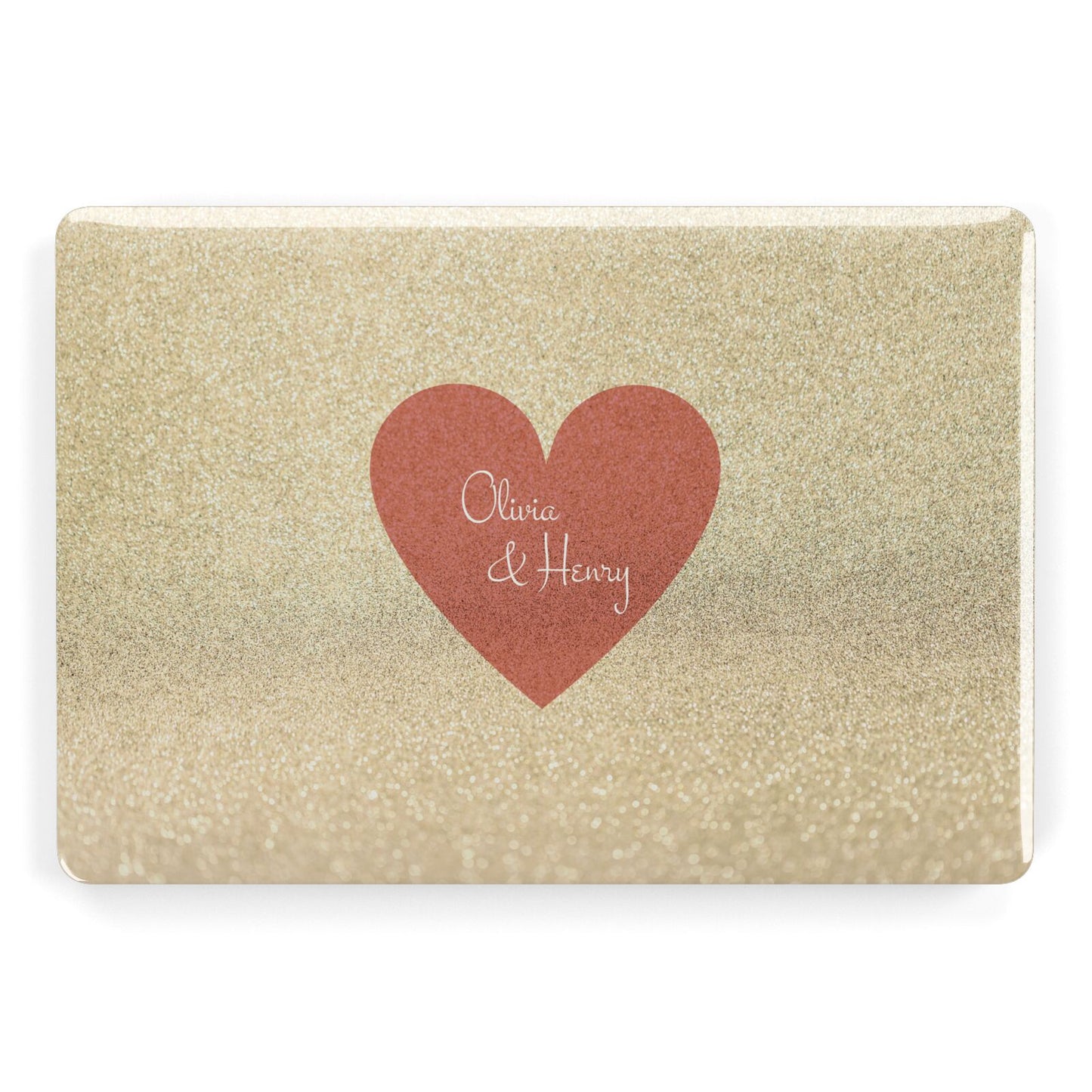 Personalised Love Heart Apple MacBook Case