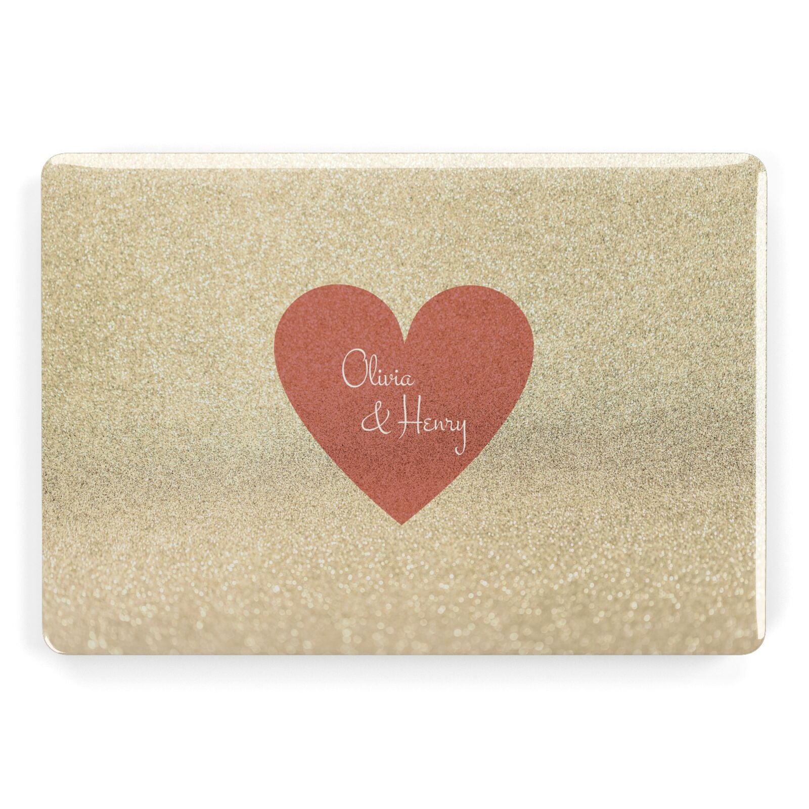 Personalised Love Heart Apple MacBook Case