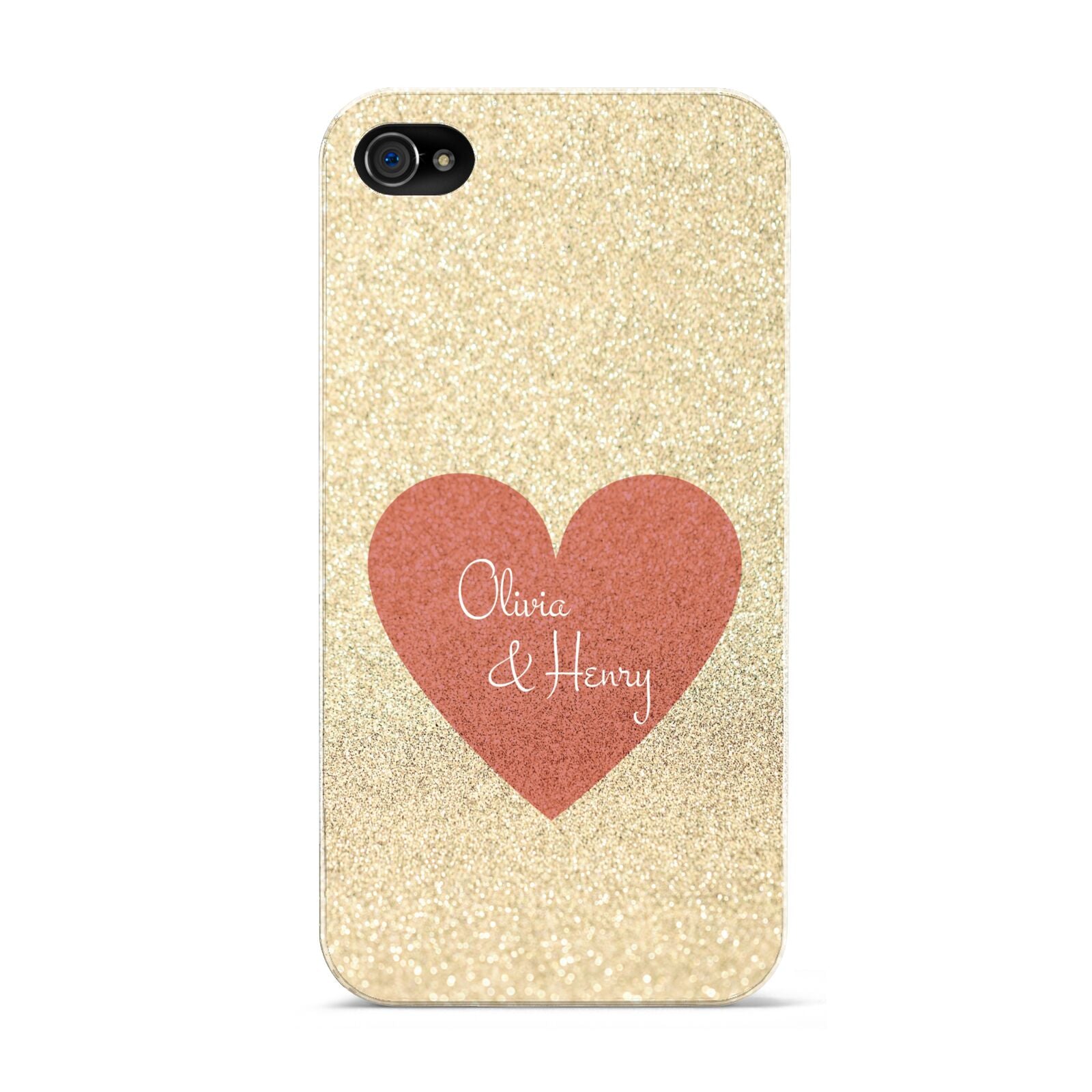 Personalised Love Heart Apple iPhone 4s Case