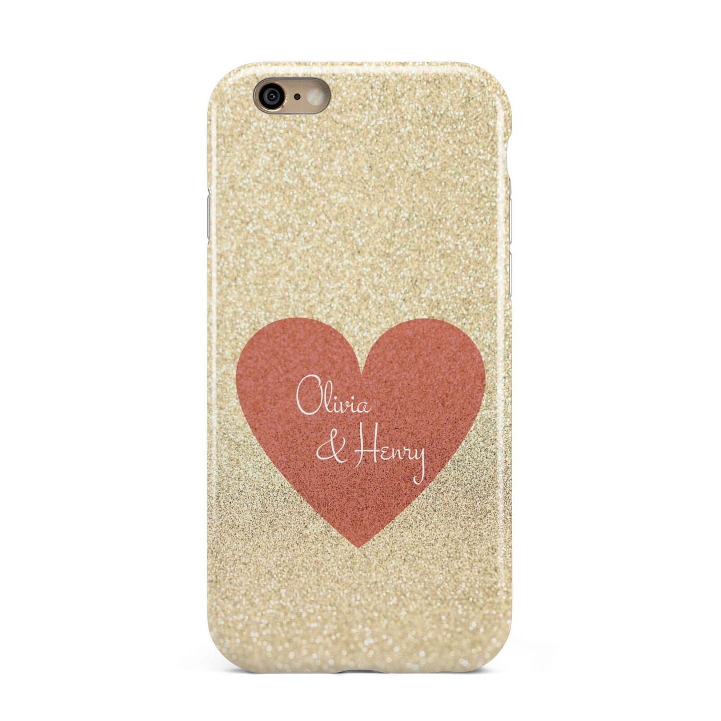 Personalised Love Heart Apple iPhone 6 3D Tough Case